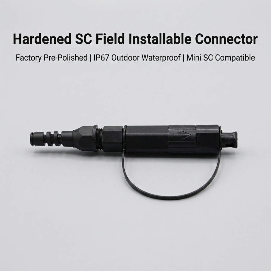Hardened SC Field Installable Connector