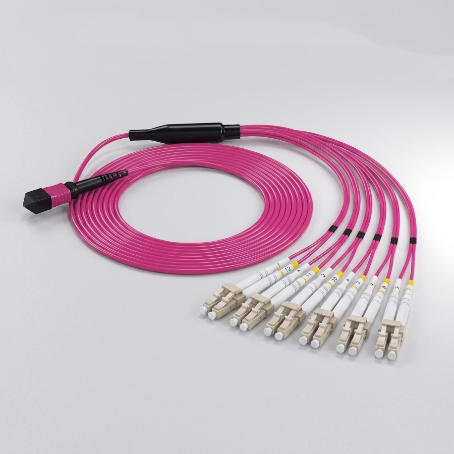 MPO to LC Fanout Breakout Cable