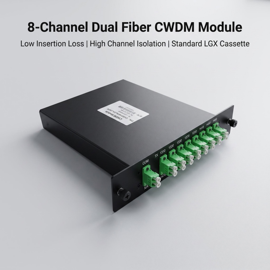 8-Channel Dual Fiber CWDM Module