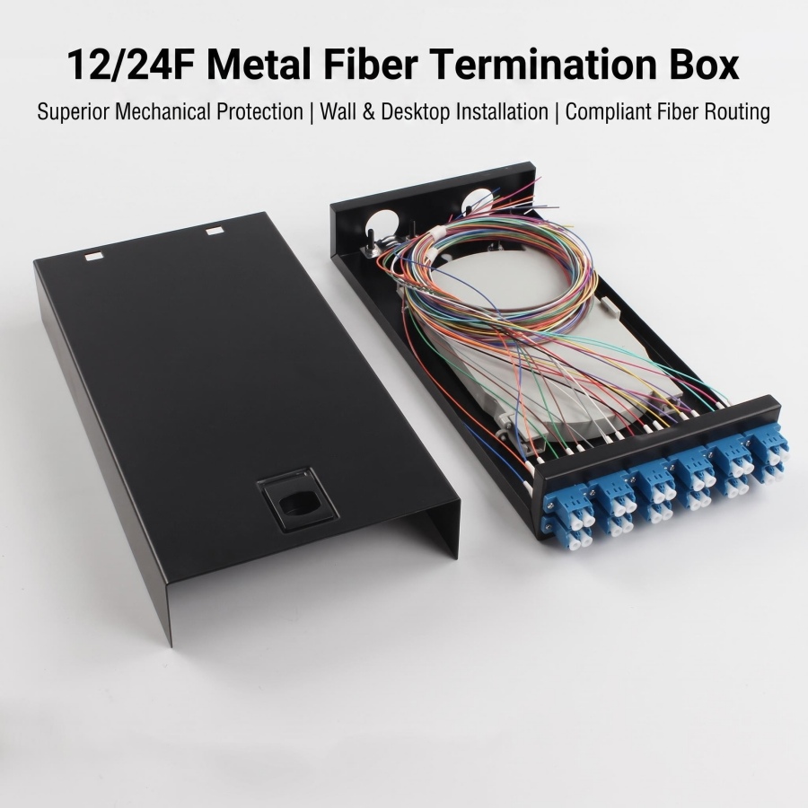 12/24F Metal Fiber Termination Box