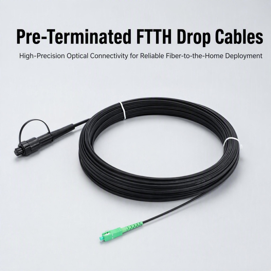 Pre-Terminated FTTH Drop Cables
