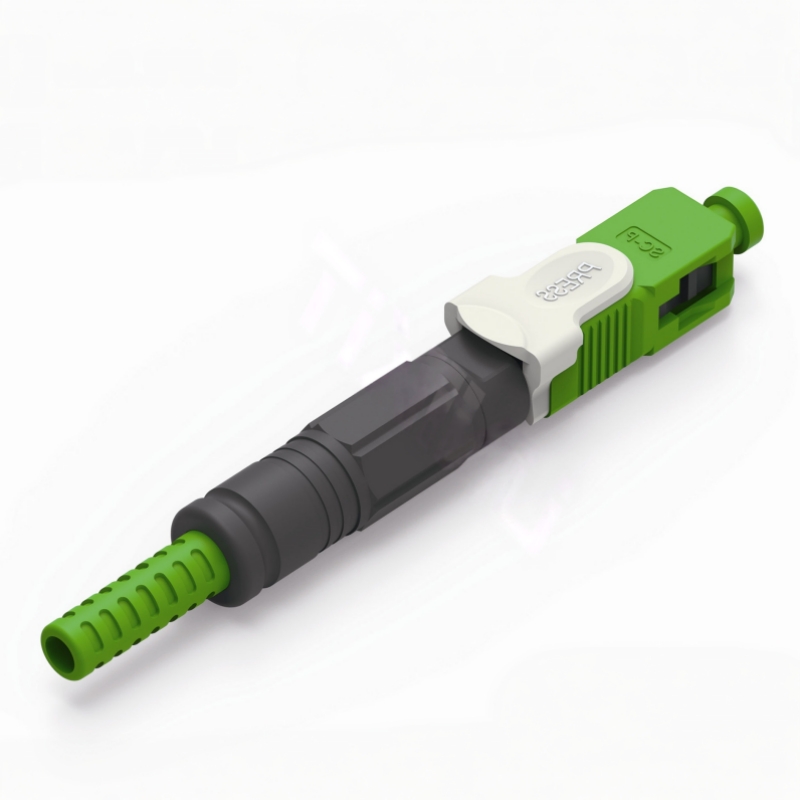 Model C multi-cable SC connector for round drop