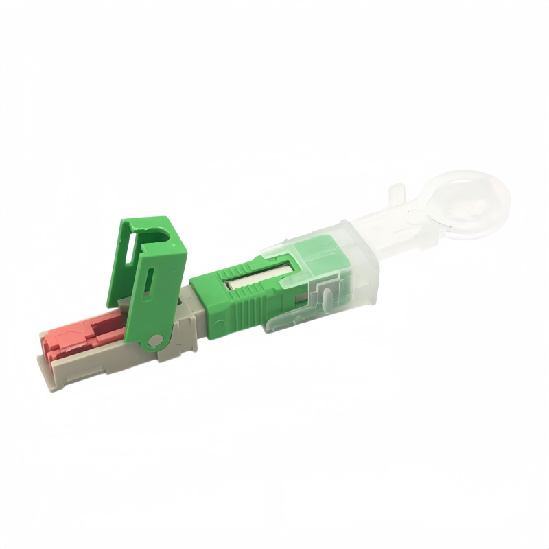 Model D metal V-groove SC connector