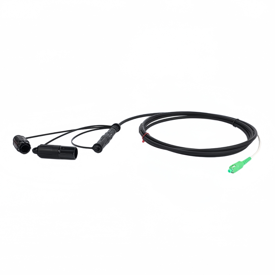 5.0 mm round all-dielectric self-supporting FTTH drop cable